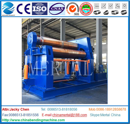 China Heavy duty hydraulic CNC Plate rolling machine 4-roller plate rolling machine supplier