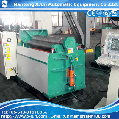 China Hot! Mclw12CNC-120X3000 Rectangular and Shaped Special CNC Four Rollers Plate Rolling Machine supplier