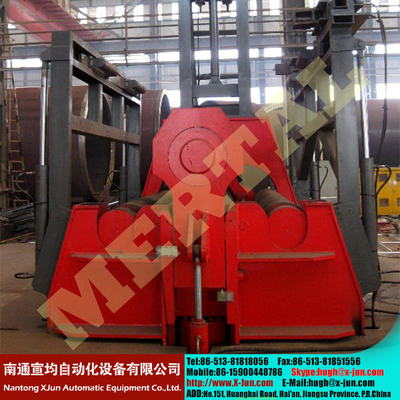 China MCLW12CNC , small hydraulic CNC four roller plate bending rolls supplier