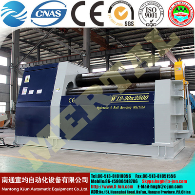 China CNC Plate Bender Rolling Machine Hydraulic CNC Four Roller Panel Rolling Forming Machine supplier