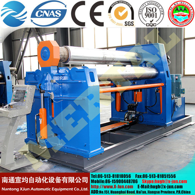 China MCLW12HXNC  Large Hydraulic CNC Four Roller Plate Bending/Rolling Machine supplier