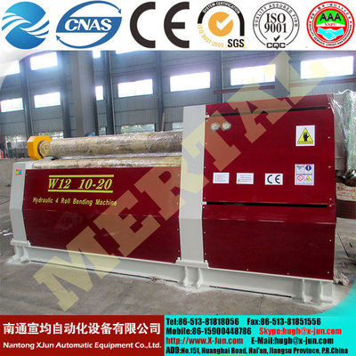 China MCLW12CNC-12*2000 Hydraulic 4 Roller Plate Rolling/bending Machine with CE Standard supplier