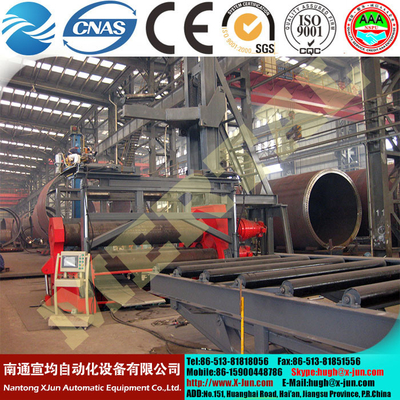 China Hydraulic plate rolling machine 4 roller CNC steel plate bending rolling machine supplier
