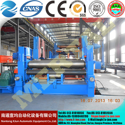 China CNC machine High quality China Supplier 3 rollers hydraulic plate bending machine 25*3000mm supplier