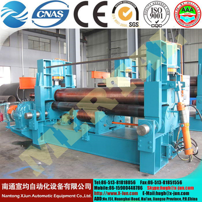 China High quality China Supplier 3 rollers hydraulic plate bending machine 25*3500mm supplier