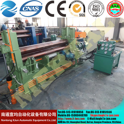 China High quality CNC machine China Supplier 3 rollers hydraulic plate bending machine 25*3100mm supplier