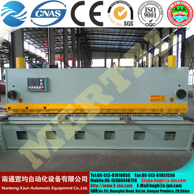 China Hydraulic Guillotine Shearing Machine , Hardware Steel Plate Cutting Machine supplier
