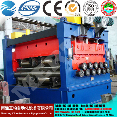 China Hot! MCLW43-6X1250 Small four heavy roller precision leveling machine, leveling machine supplier