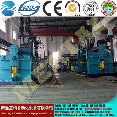 China HOT!MCLW12XNC-50*3000 large hydraulic CNC four roller plate bending/rolling machine supplier
