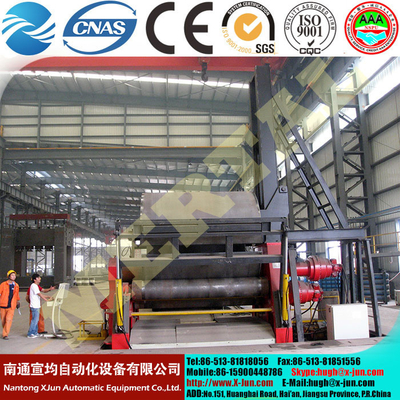 China MCLW12HXNC Wind tower manufacturing Hydraulic CNC Plate rolling machine supplier