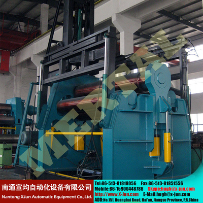 China MCLW12CNC-8*2000 Hydraulic 4 Roller Plate Rolling/bending Machine with CE Standard supplier