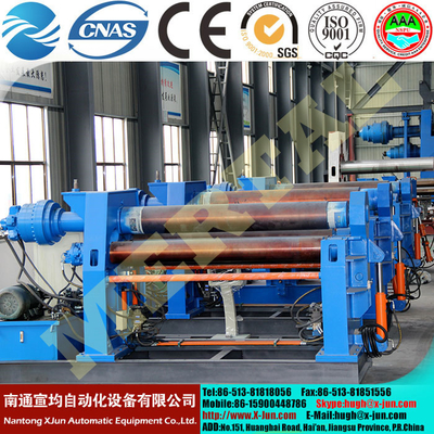 China Hydraulic CNC Plate rolling machine /4 Roll Plate Rolling Machine with CE Standard supplier