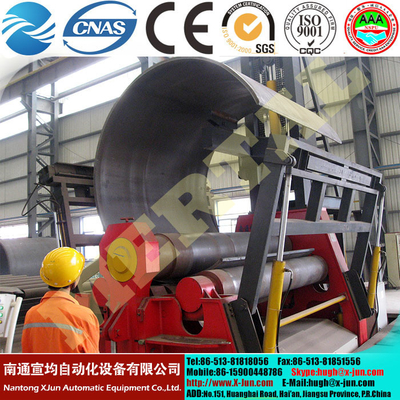 China CNC machine MCLW12XNC-60*3000 large hydraulic CNC four roller plate bending/rolling machine supplier