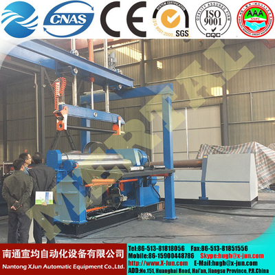 China Mclw12hxnc-12X2000 Wind Tower Manufacturing Hydraulic CNC Plate Rolling Machine supplier