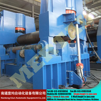 China 3 and 4 Roller four roller plate rolling machine, heavy steel plate roller, metal sheet manufacturer supplier
