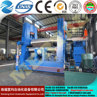 China MCLW11NC hydraulic symmetric three roller plate bending machine,plate rolling machine supplier