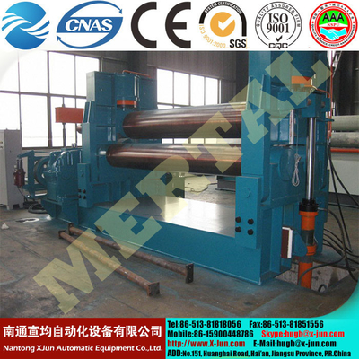 China MCLW11-25X2500 Mechanical three roller plate bending machine,, plate rolling machine export supplier