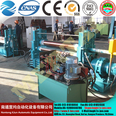 China Small diameter rolling! MCLW11NC hydraulic symmetric three roller coiling machine supplier