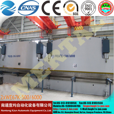 China MCL WC67Y 4000T large double linkage CNC press brake,hydraulic bending machine supplier