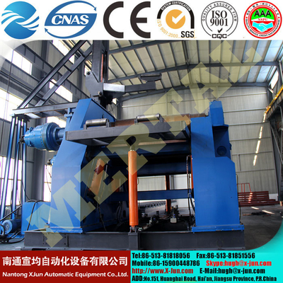 Mclw12CNC-120X3000 Rectangular and Shaped Special CNC Four Rollers Plate Rolling Machine supplier