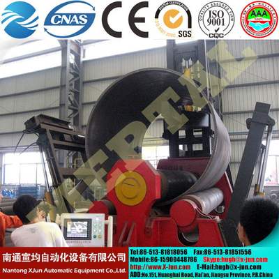 MCLW12CNC-3x1000 Rectangular and shaped special CNC four rollers plate rolling machine supplier