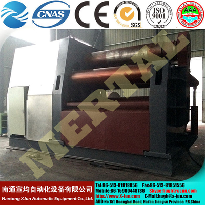 Factory Manufactured Hydraulic 4 Roller CNC Plate rolling machine  with CE Standard supplier