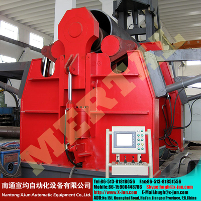 Factory Manufactured Hydraulic 4 Roller CNC Plate rolling machine  with CE Standard supplier