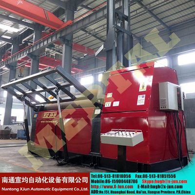 CNC Plate Bender Rolling Machine Hydraulic CNC Four Roller Panel Rolling Forming Machine supplier