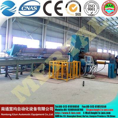 Ce Approved CNC Plate Bender Rolling Machine Hydraulic CNC Four Roller Panel Rolling Forming Machine supplier