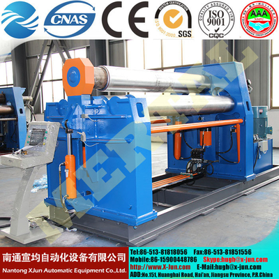 Hydraulic plate rolling machine 4 roller CNC steel plate bending rolling machine supplier