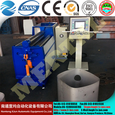 CNC machine MCLW12CNC-3x1000 Rectangular and shaped special CNC four rollers plate rolling machine supplier