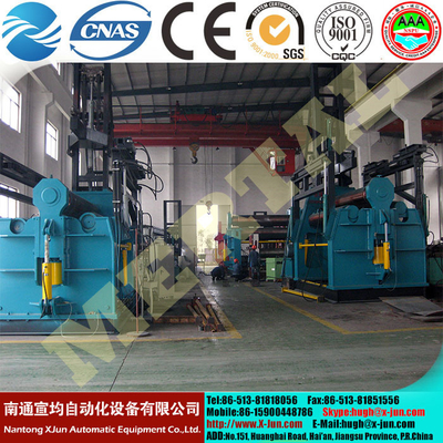 CNC machine MCLW12XNC-60*3000 large hydraulic CNC four roller plate bending/rolling machine supplier