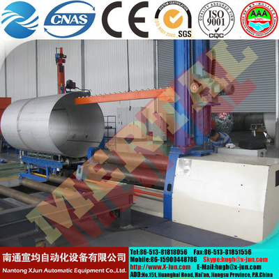 CNC machine MCLW12XNC-60*3000 large hydraulic CNC four roller plate bending/rolling machine supplier