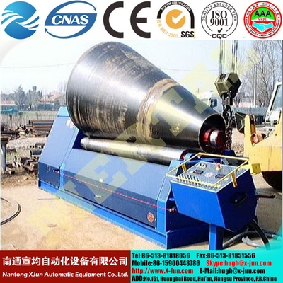 MCLW12XNC special cone four roller bending machine ，production line supplier