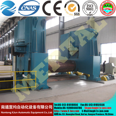 High quality China Supplier 3 rollers hydraulic plate bending machine 25*3100mm supplier