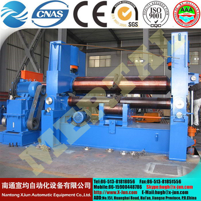 High quality China Supplier 3 rollers hydraulic plate bending machine 25*3100mm supplier