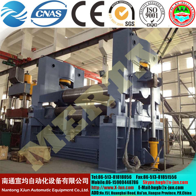 China Supplier Asymmetrical 3 Roller Hand Plate Rolling Machine with prebending supplier