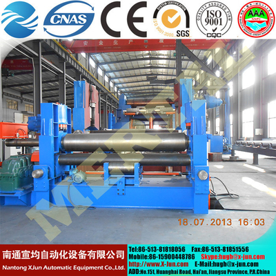 High quality China Supplier 3 rollers hydraulic plate bending machine 25*3100mm supplier