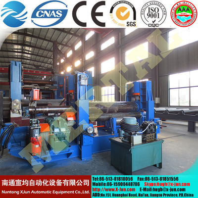 High quality China Supplier Asymmetrical 3 Roller Hand Plate Rolling Machine with prebending supplier