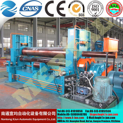 China Supplier Asymmetrical 3 Roller Hand Plate Rolling Machine with prebending supplier