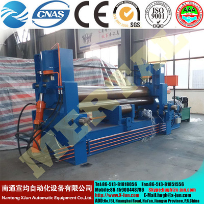 CNC machine with CE cert 12x2000mm 3 roller steel sheet heavy duty plate rolling machine supplier