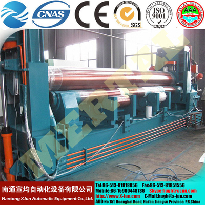 Spot! MCL W11NC on a fully hydraulic CNC plate bending machine,hydraulic symmetric plate rolling machine supplier