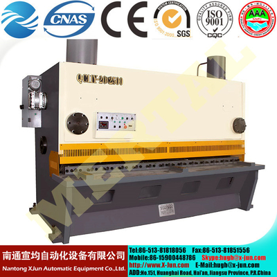 Hydraulic Guillotine Shearing Machine , Hardware Steel Plate Cutting Machine supplier