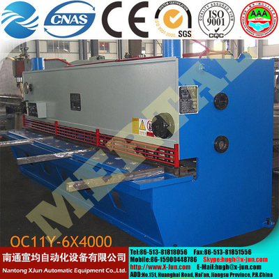 Hydraulic Guillotine Shearing Machine , Hardware Steel Plate Cutting Machine supplier